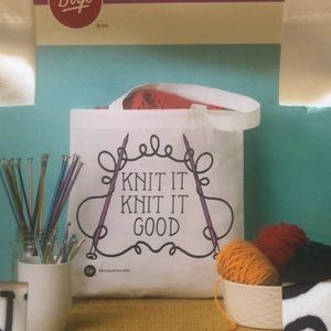 Boye Printed Tote Knit It Good